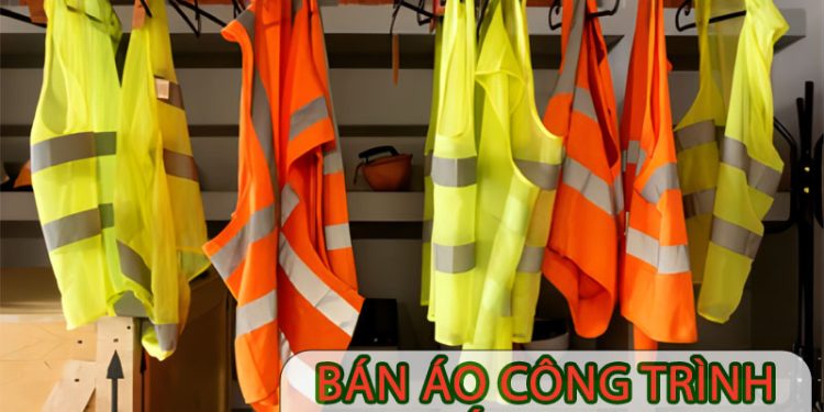 Bán Áo công trình bảo hộ phản quang lẻ có in logo