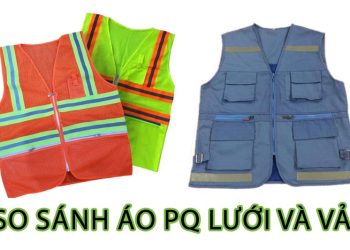 So sánh áo phản quang dạng lưới và dạng vải