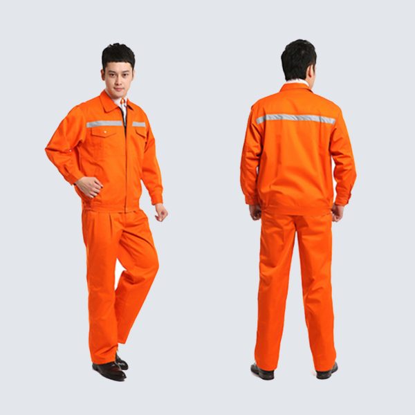 Bộ đồ bảo hộ BH23 màu cam – Chất liệu kaki Nam Định bền bỉ, an toàn