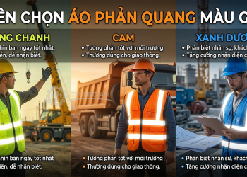 Nên chọn áo phản quang màu gì cho công trình?