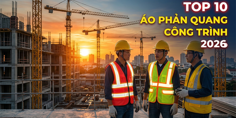 Top 10 mẫu áo phản quang công trình phổ biến nhất 2026